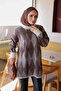 Brown Minerva Glittery Beard Casual Knit Sweater