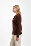 Brown Bow Detailed Angora Soft Knitwear Cardigan - 2