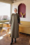 Khaki Mercerized Stone Knitwear Dress