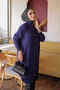 Navy Blue Buttoned Angora Soft Knit Cardigan - 4