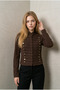 Women's Brown Military Bando Style Unlined Gabardine Short Coat Jacket Yy101427 - 5