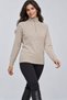 Women's Zippered Collar Sweater - 4