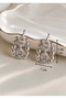 Xuping Silver Color, Zircon Stone Hoop Earrings Acr9788 - 3