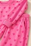 Girl's Heart Patterned Lace Ribbon Detailed 2 L Set - 4