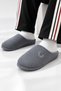Men's Soft Striped Men's Plush Furry Indoor Slippers Winter Non-Slip Sole Dowry Bundle Slippers - 2