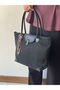 Charm Detailled Large Black Bag Width 40 Length 30