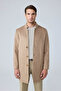 Men's Relaxed-Fit Premium Wool Cashmere Coat Beige 4351Dngr