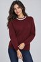 Women's Stone Collar Knitwear Sweater