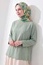 Soft Scarf Painterly Floral Green - 2