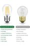G45 E27 Dimmable Bulb 60W Equivalent, Soft Warm White 2700K, 4Pack - 4