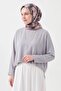 Soft Scarf Painterly Floral Blue Gray - 4