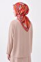Soft Scarf Painterly Floral Red - 2