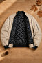 Quilted Lined Zippered Bomber Coat