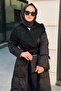 Wide Collar Tasseled Parachute Fabric Combination Coat - 4