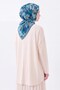 Soft Scarf Painterly Floral Turquoise - 3