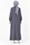 Stone Embellished Buttoned Long Tunic – Anthracite 10797 - 3