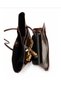 Women's Brown Scarf Elegance 2-Piece and Long Strap Hand and Shoulder Bag-Bd3015Bd - 7