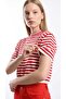 Striped Short Sleeve Knitwear Crop - 2