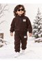Winter Thick Fleece Stand Collar Zippered Girls and Boys Baby Kids Top and Bottom Set 1-5 Years Old - 4