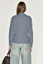 Solita Women's Britli Embroidered Long Sleeve Navy Blue Shirt - 7