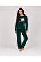 Charme Winter Velvet Pajama Set - 5