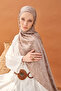 Aerobin Jacquard Leaf Patterned Shawl 21