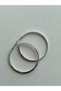 Silver Fine Cut Hoop Earrings 6 cm - 3