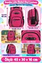 Pink Luxury Primary School Schoolbag Children Student Backpack School Use 45 X 30 X 16 cm - 4