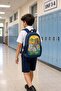 Yellow Dinosaur Themed Primary School Bag Children's Student Backpack Daily Use 36 X 30 X 17 cm - 3