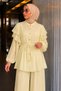 Ruffle Detailed Double Set Tsd260266 Yellow - 5