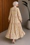 Floral Patterned Dress with Patch Detail Tsd260269 Yellow - 6