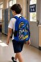 Bat Hero Themed Primary School School Bag Children's Backpack Daily Use 38 X 27 X 16 cm