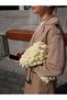 Puffy Knitted Handbag Women's Handmade Stylish Daily Bag Modern Design