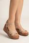 Ps-1401 Genuine Leather Women's Wedge Sandals