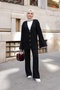 Women's Thessaloniki Knitted Ribbed Buttoned Oversize Knitwear Cardigan Pants Two-Piece Set - 4