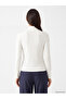 Two Mt Shop Quality Lcw Everyday White Camisole Plain Super Skinny & Extra Slim Long Sleeve Women's Bodysuit - 4