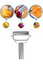 Stainless Steel Vegetable Fruit Julienne Peeler & Chopper 17 cm