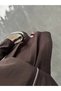 Brown Parachute Fabric Zippered Jacket Skirt Double Set - 7080 - 3