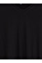 Two Mt Shop Quality Black Combed Cotton Plain Standard & Regular Short Sleeve Women's T-Shirt - 6