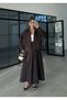 Brown Parachute Fabric Zippered Jacket Skirt Double Set - 7080 - 7