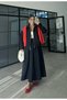 Black Parachute Fabric Zippered Jacket and Skirt Double Set - 7080 - 6