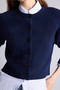 Regular Fit Crew Neck Buttoned Long Sleeve Cardigan H2445Ax26Wn - 4