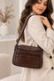 Faux Leather Shoulder Bag – with Adjustable Crossbody Strap