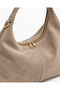 Mink Women's Genuine Suede Shopper Shoulder Bag - 3
