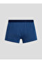 Navy Blue Cotton Flexible Men's Boxer Briefs 3-Pack - 7