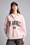 Regular Fit Cowl Collar Printed Thick Sweatshirt Fabric Sweatshirt I6215Ax26Wn - 3