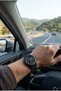 Black Men's Wristwatch |   44mm Stainless Steel Case, Silicone Band - 3