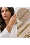 💎   Premium Shiny and Stylish Green Stone Gold Color 316L Steel Women's Bracelet (20cm)