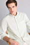 Basic Long Sleeve Light Green Men's Shirt A8028Ax/Tr368