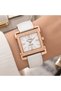 Women's Wristwatch with Leather Strap, Zircon Stones, Casual and Stylish Combination, Gift Boxed